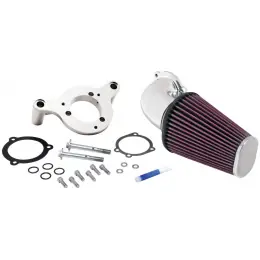 Nejprodávanější K&N FIPK sportovní kit sání pro HARLEY DAVIDSON FXD Dyna Super Glide 96 CI 2008-2010, zářivá hliníková trubka Exc. Lower Fairings