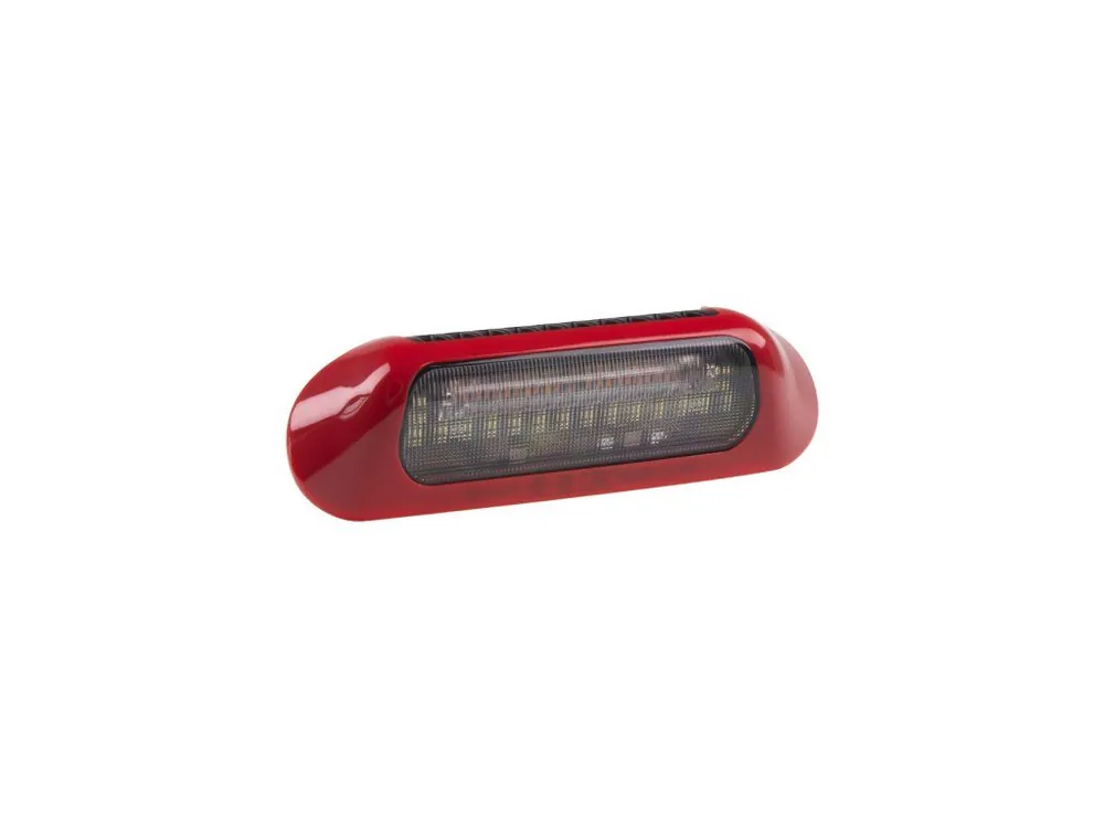 LED světlo nástěnné s výstražným světlem, červené, 48W, ECE R65 Vysoce Kvalitní