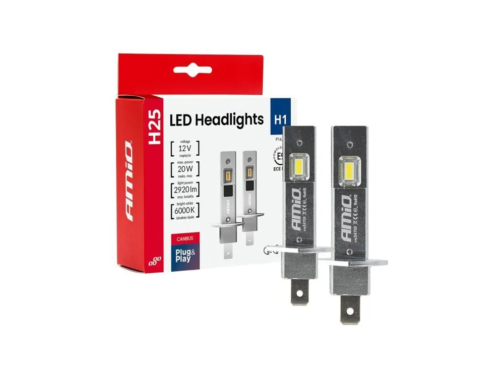 Nejlepší Volba 2ks žárovka LED H1 12V 1460 lm 20W