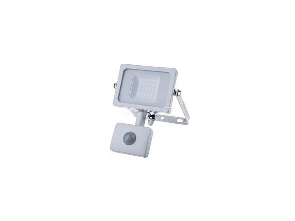 Aktuální LED reflektor se senzorem a SAMSUNG čipy - záruka 5 let 10W LED Sensor Floodlight SAMSUNG CHIP Cut-OFF Function White Body 3000K ,VT-10-S