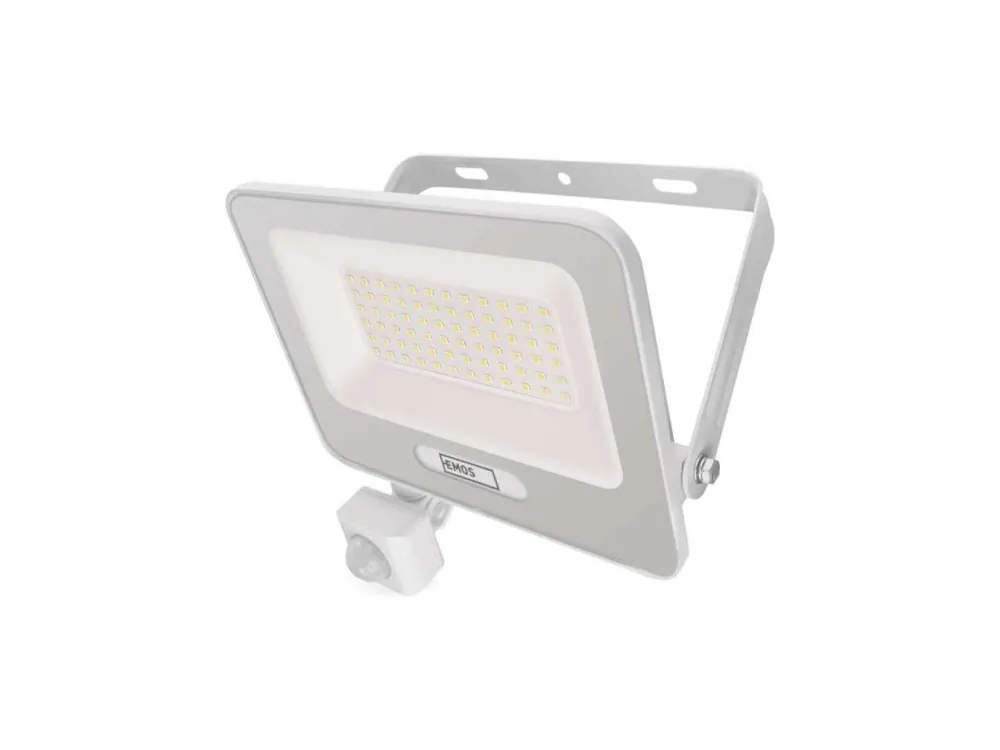 LED reflektor GLARO s pohybovým čidlem, 50 W, bílý, IP54, 5000 lm, neutrální bílá Oblíbený