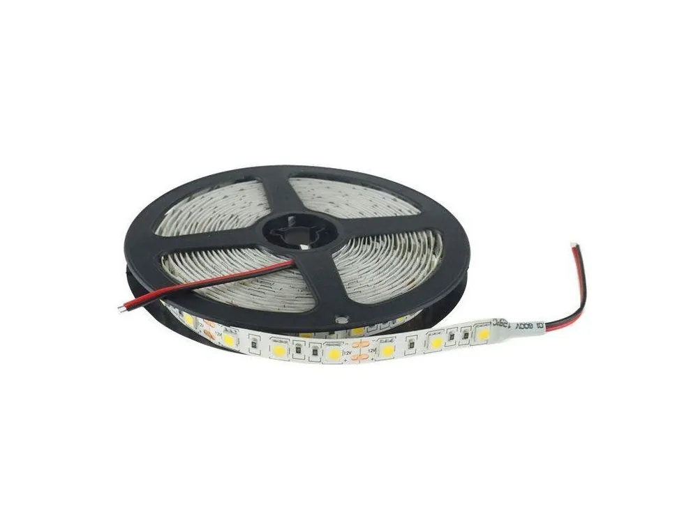 Levný LED pásek 10mm bílý, 60xLED5050/m, IP20, cívka 5m