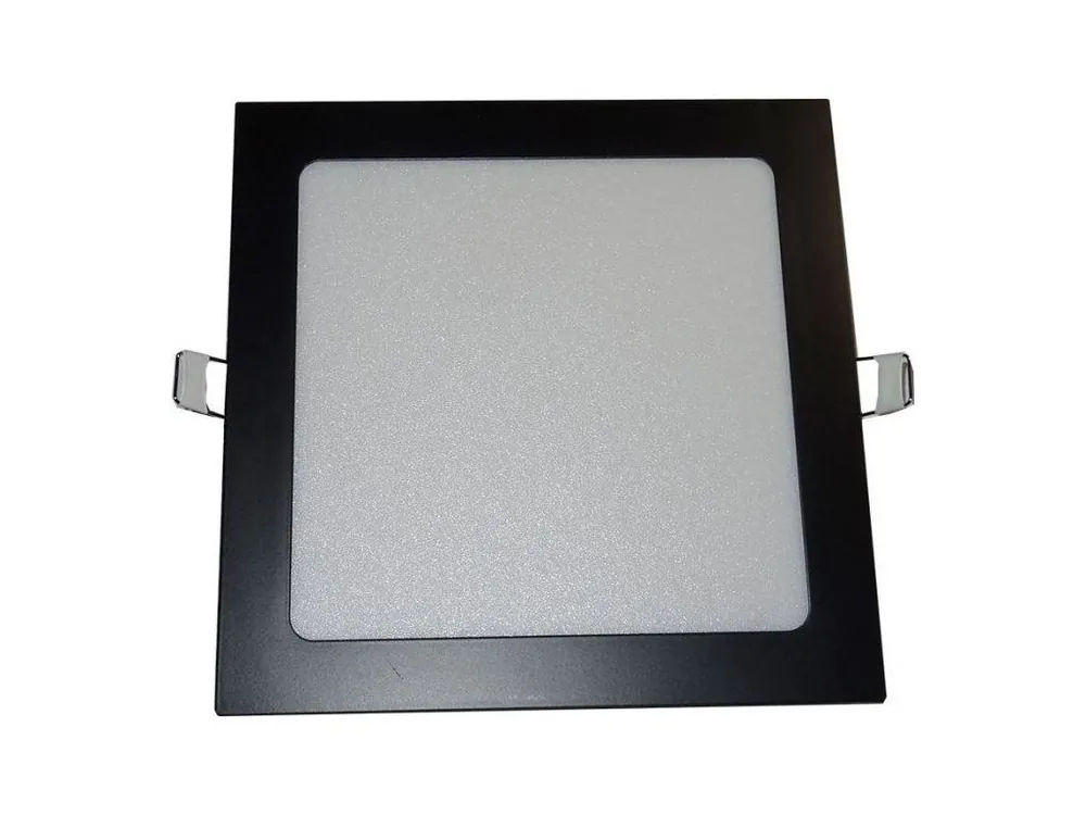 Podhledové světlo LED 15W, 188x188mm, 3000K, 230V/15W, vestavné, černé Nejlepší Volba