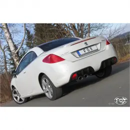 Novinka Fox Sportauspuff koncový tlumič výfuku s koncovkou 2x106x71 Typ 32 pro Peugeot 308 CC s motorem 1.6 THP