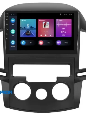 B318 Podofo 2DIN autorádio PEV87 Android, Hyundai i30 s manuální klimatizací Nová Kolekce