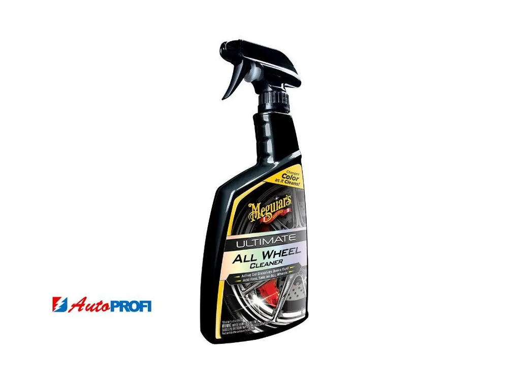 EB003 Meguiar's Ultimate All Wheel Cleaner - náš nejúčinnější, pH neutrální čistič na kola s přebarvováním do ruda, 709 ml Cenová Bomba