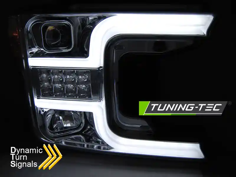 Objednat Nyní Přední světla Tube Light Ford F150 MK13 provedení chrom