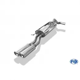 Speciální Cena Fox Sportauspuff koncový tlumič výfuku s koncovkou 2x80 Typ 17 pro Škoda Octavia 1U s motorem 1.8 T
